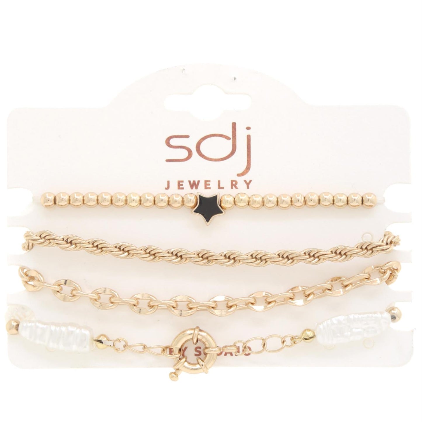 Conjunto de pulsera con cuentas de estrella de Sodajo