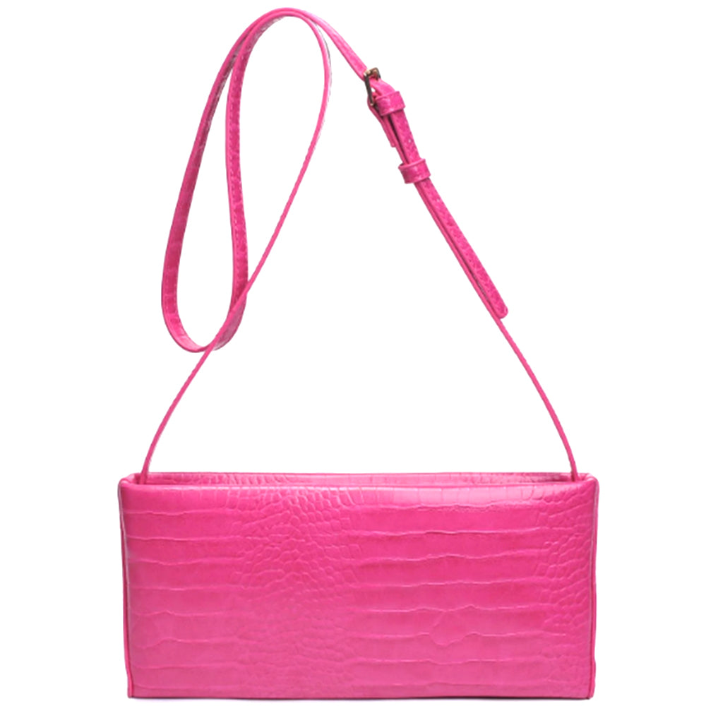 Bolso bandolera con asa de cocodrilo Mandy